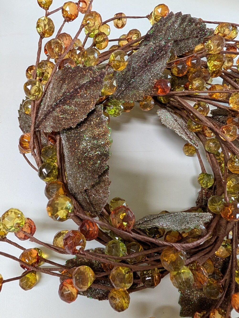 CRATE AND BARREL jewel beaded garland fall decor holiday - Picture 3 of 9